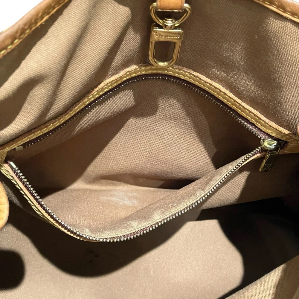 LOUIS VUITTON Brown Monogram Canvas Tote Bag - Picture 7 of 9